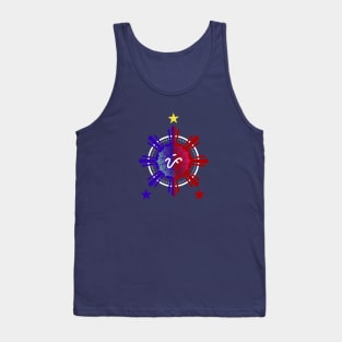 Phil.Flag / 3 Stars & Sun / Baybayin word PI (Pilipinas) Tank Top